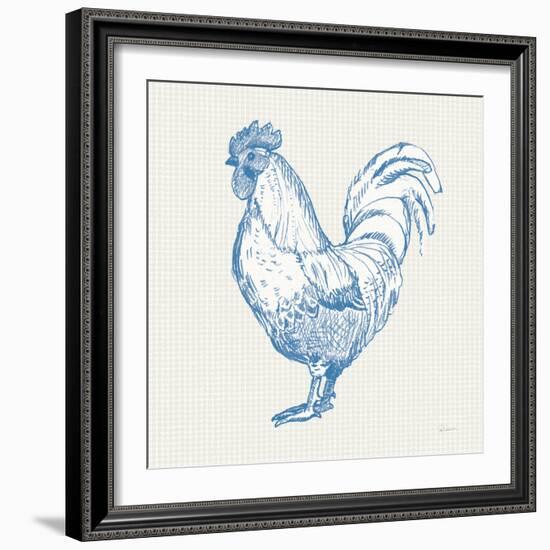 Cottage Rooster II-Sue Schlabach-Framed Art Print