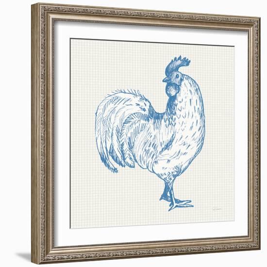 Cottage Rooster III-Sue Schlabach-Framed Art Print