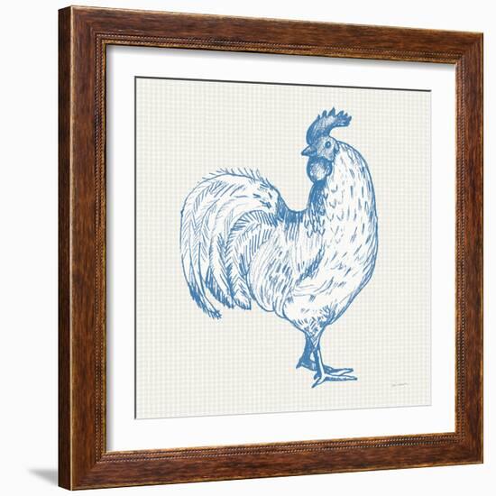 Cottage Rooster III-Sue Schlabach-Framed Art Print