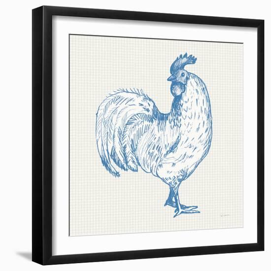 Cottage Rooster III-Sue Schlabach-Framed Art Print