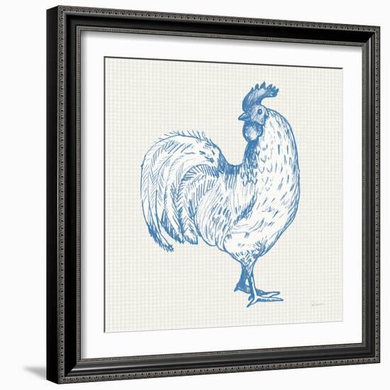 Cottage Rooster III-Sue Schlabach-Framed Art Print