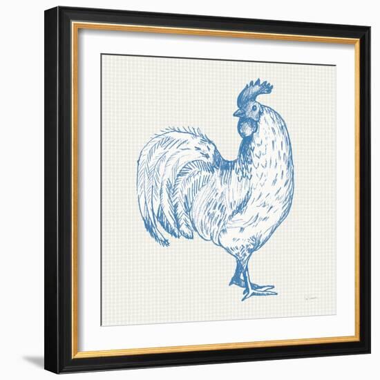 Cottage Rooster III-Sue Schlabach-Framed Art Print