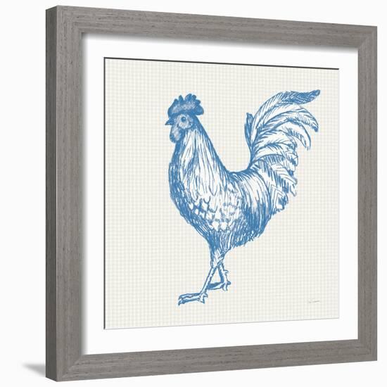 Cottage Rooster IV-Sue Schlabach-Framed Art Print