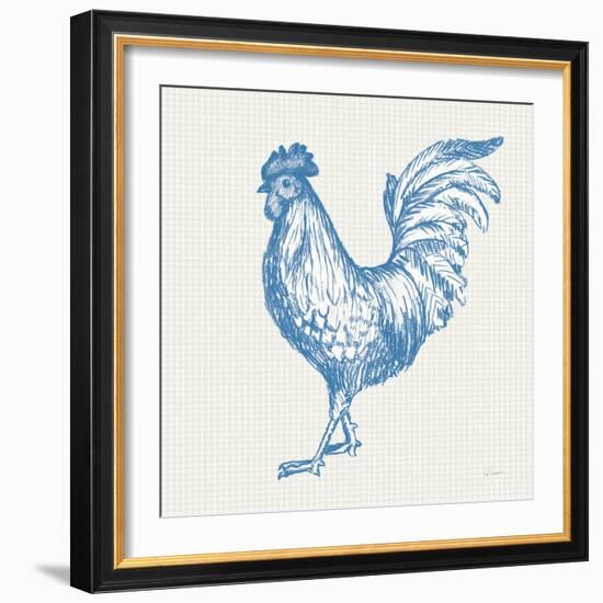 Cottage Rooster IV-Sue Schlabach-Framed Art Print