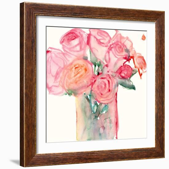 Cottage Roses II-Samuel Dixon-Framed Art Print