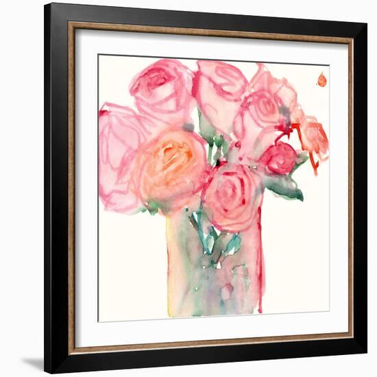 Cottage Roses II-Samuel Dixon-Framed Art Print