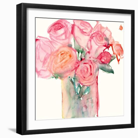 Cottage Roses II-Samuel Dixon-Framed Art Print