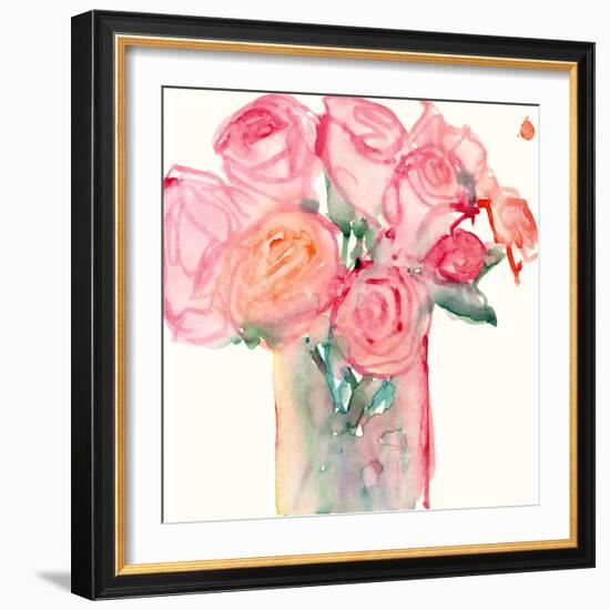 Cottage Roses II-Samuel Dixon-Framed Art Print