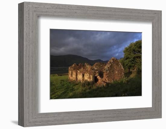 Cottage ruin, Loughros, Ardara, County Donegal, Ulster, Republic of Ireland, Europe-Carsten Krieger-Framed Photographic Print