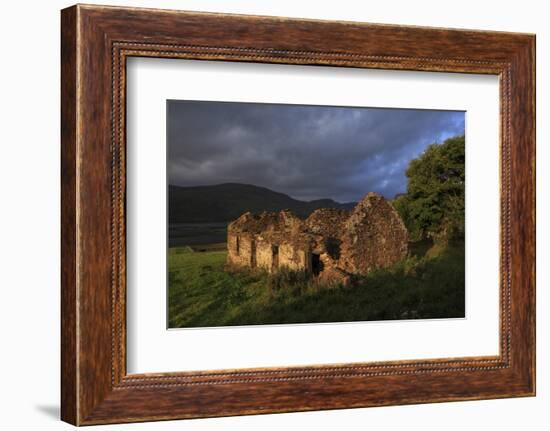 Cottage ruin, Loughros, Ardara, County Donegal, Ulster, Republic of Ireland, Europe-Carsten Krieger-Framed Photographic Print