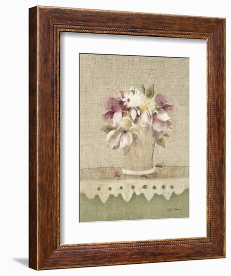 Cottage Shelf Bouquet I-Cheri Blum-Framed Art Print