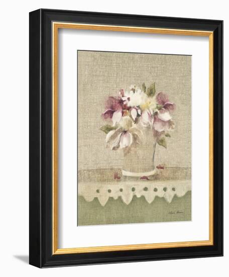 Cottage Shelf Bouquet I-Cheri Blum-Framed Art Print