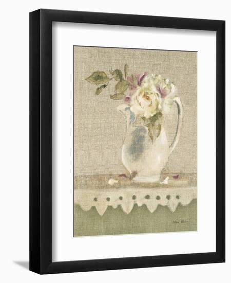 Cottage Shelf Bouquet II-Cheri Blum-Framed Art Print