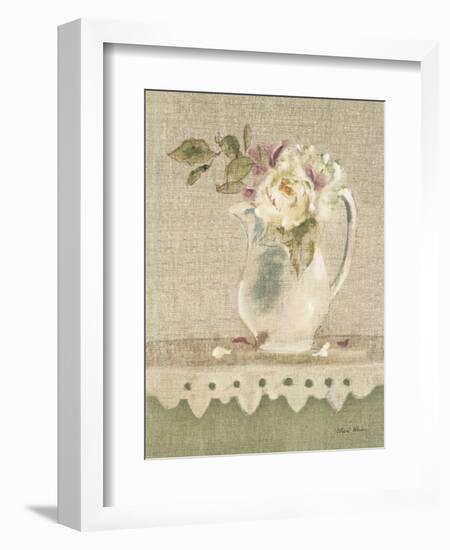Cottage Shelf Bouquet II-Cheri Blum-Framed Art Print