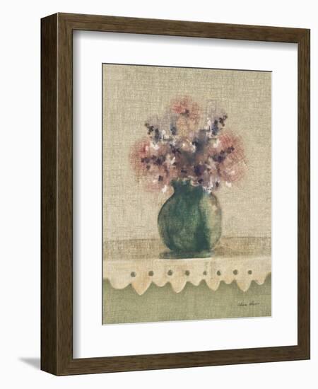 Cottage Shelf Bouquet IV-Cheri Blum-Framed Art Print