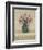 Cottage Shelf Bouquet IV-Cheri Blum-Framed Art Print