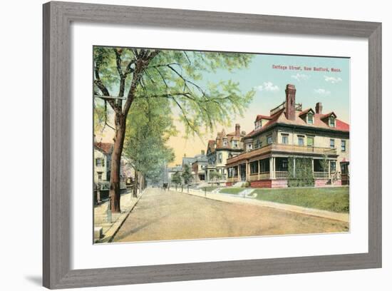 Cottage Street, New Bedford-null-Framed Art Print