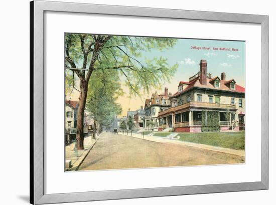 Cottage Street, New Bedford-null-Framed Art Print