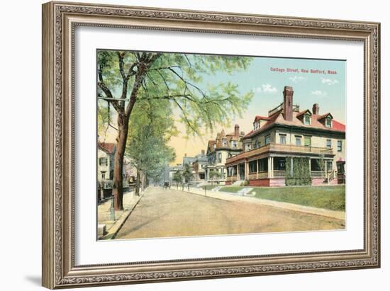 Cottage Street, New Bedford-null-Framed Art Print