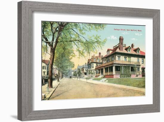 Cottage Street, New Bedford-null-Framed Art Print