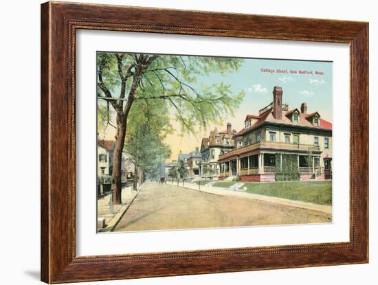 Cottage Street, New Bedford-null-Framed Art Print