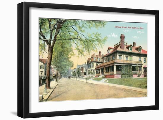 Cottage Street, New Bedford-null-Framed Art Print