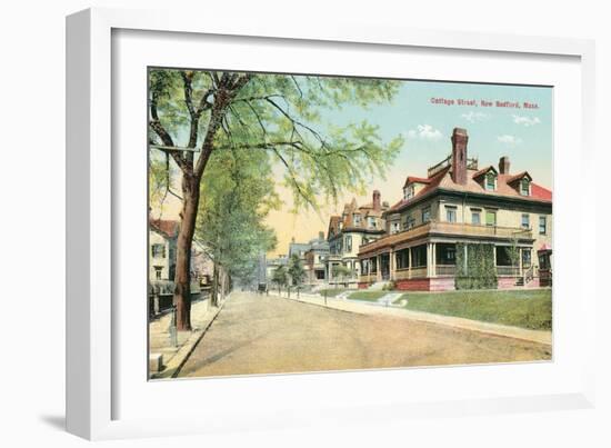 Cottage Street, New Bedford-null-Framed Art Print