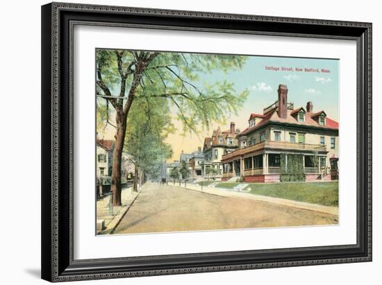 Cottage Street, New Bedford-null-Framed Art Print