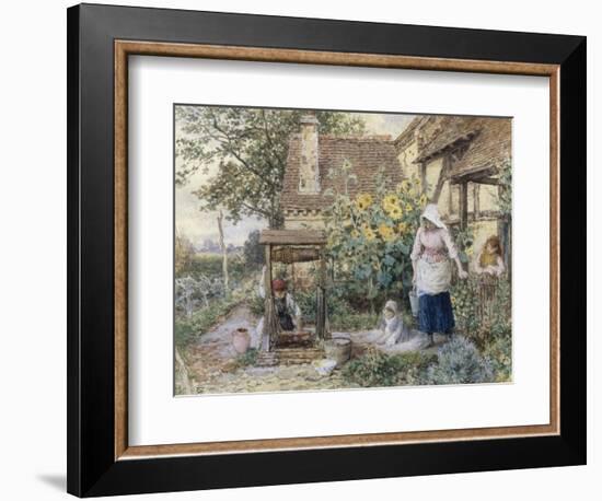 Cottage Well-Myles Birket Foster-Framed Giclee Print