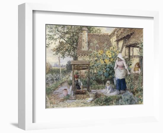 Cottage Well-Myles Birket Foster-Framed Giclee Print