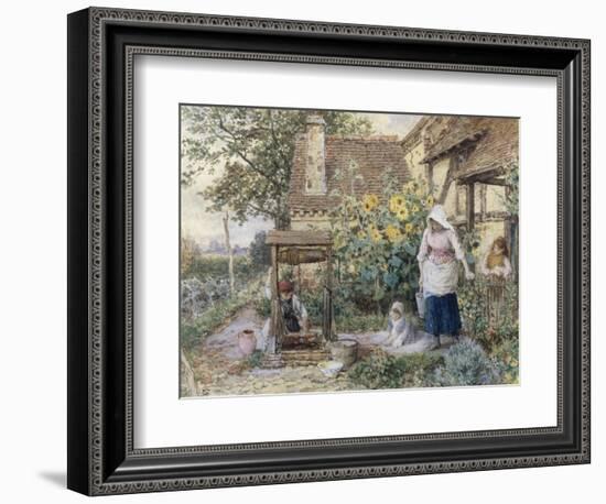 Cottage Well-Myles Birket Foster-Framed Giclee Print