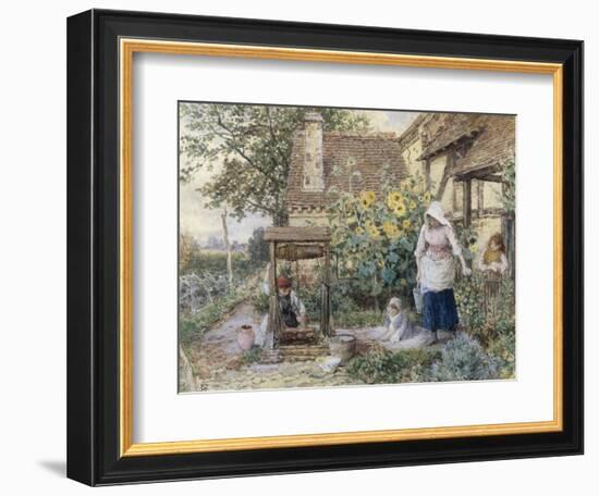 Cottage Well-Myles Birket Foster-Framed Giclee Print