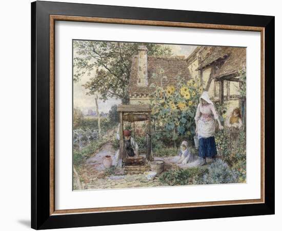 Cottage Well-Myles Birket Foster-Framed Giclee Print