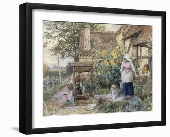 Cottage Well-Myles Birket Foster-Framed Giclee Print