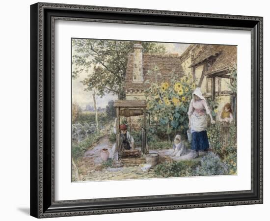 Cottage Well-Myles Birket Foster-Framed Giclee Print