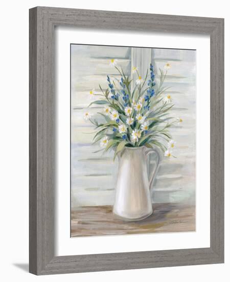 Cottage Windowsill-Silvia Vassileva-Framed Art Print