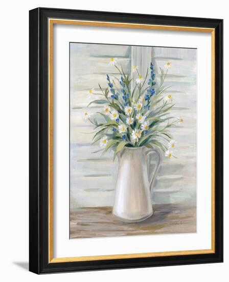 Cottage Windowsill-Silvia Vassileva-Framed Art Print