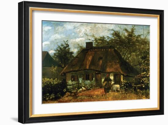 Cottage-Vincent van Gogh-Framed Art Print