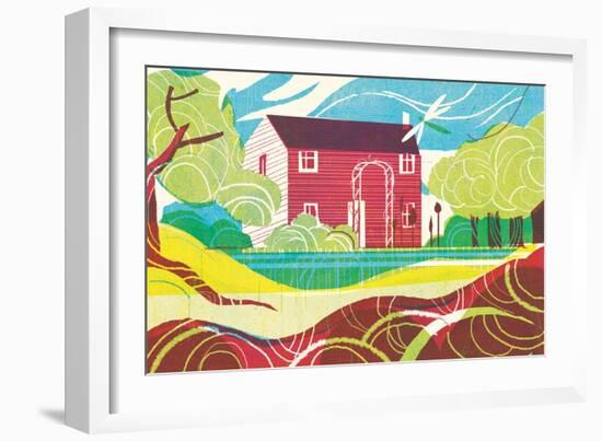 Cottage-A Richard Allen-Framed Giclee Print