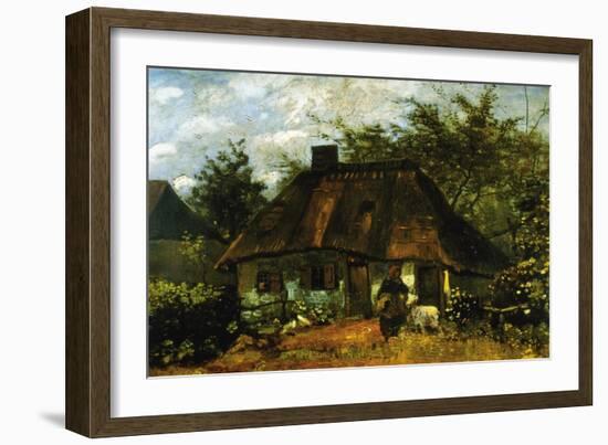 Cottage-Vincent van Gogh-Framed Art Print