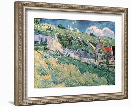 Cottages at Auvers-Sur-Oise, c.1890-Vincent van Gogh-Framed Giclee Print