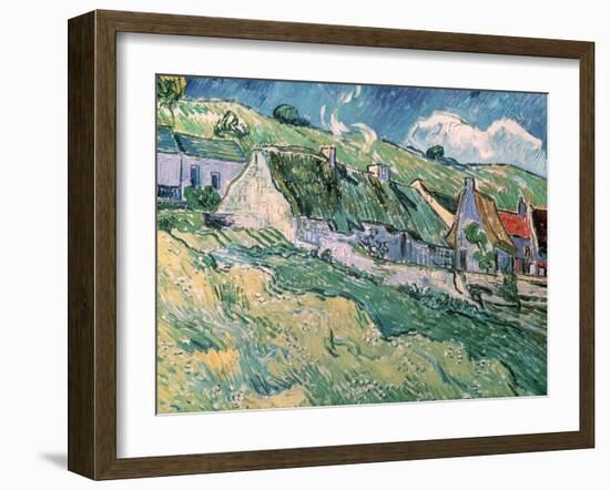 Cottages at Auvers-Sur-Oise, c.1890-Vincent van Gogh-Framed Giclee Print