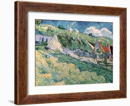 Cottages at Auvers-Sur-Oise, c.1890-Vincent van Gogh-Framed Giclee Print