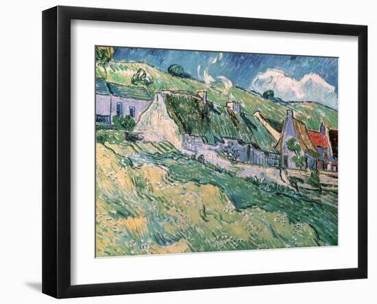 Cottages at Auvers-Sur-Oise, c.1890-Vincent van Gogh-Framed Giclee Print