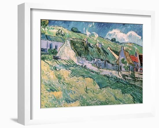 Cottages at Auvers-Sur-Oise, c.1890-Vincent van Gogh-Framed Giclee Print