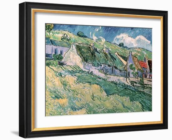 Cottages at Auvers-Sur-Oise, c.1890-Vincent van Gogh-Framed Giclee Print