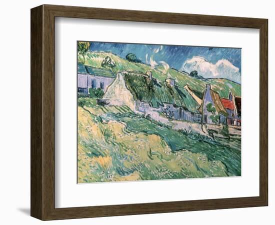 Cottages at Auvers-Sur-Oise, c.1890-Vincent van Gogh-Framed Giclee Print