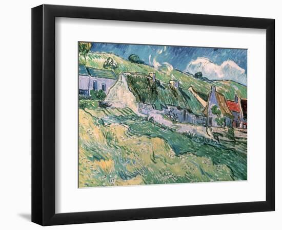 Cottages at Auvers-Sur-Oise, c.1890-Vincent van Gogh-Framed Giclee Print