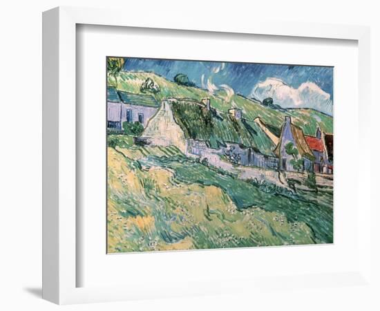 Cottages at Auvers-Sur-Oise, c.1890-Vincent van Gogh-Framed Giclee Print