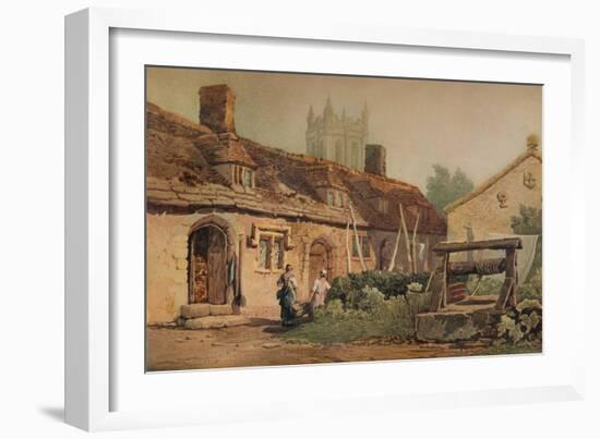 Cottages at Glastonbury, c1819-Samuel Prout-Framed Giclee Print